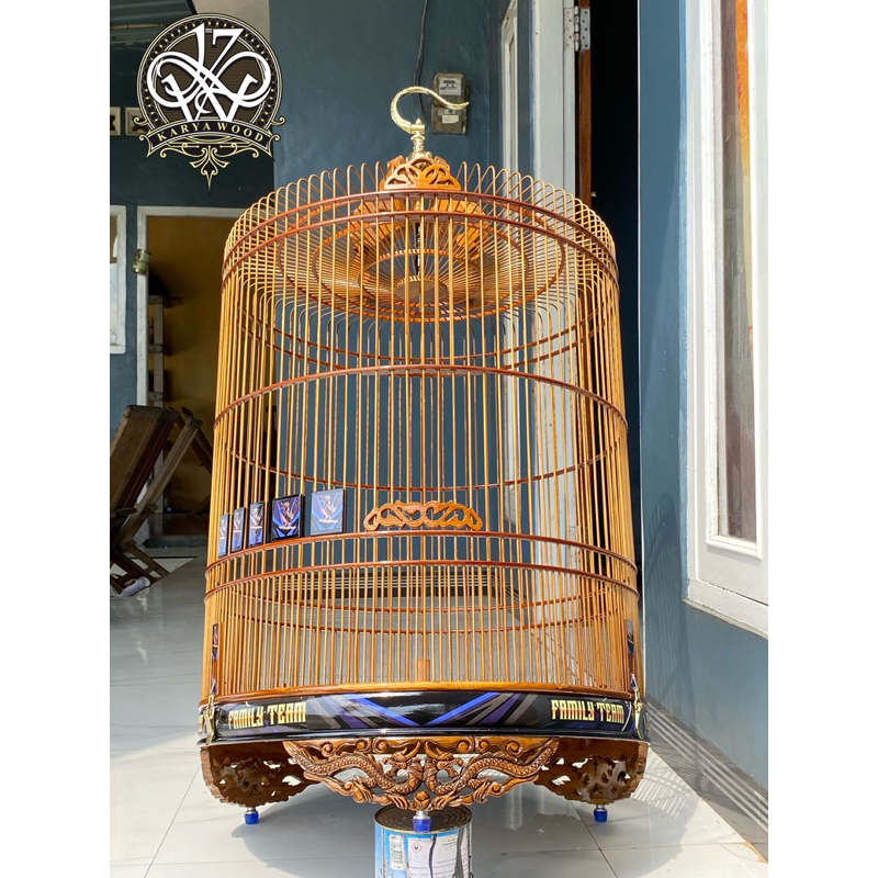 sangkar murai decal kombinasi ukir naga