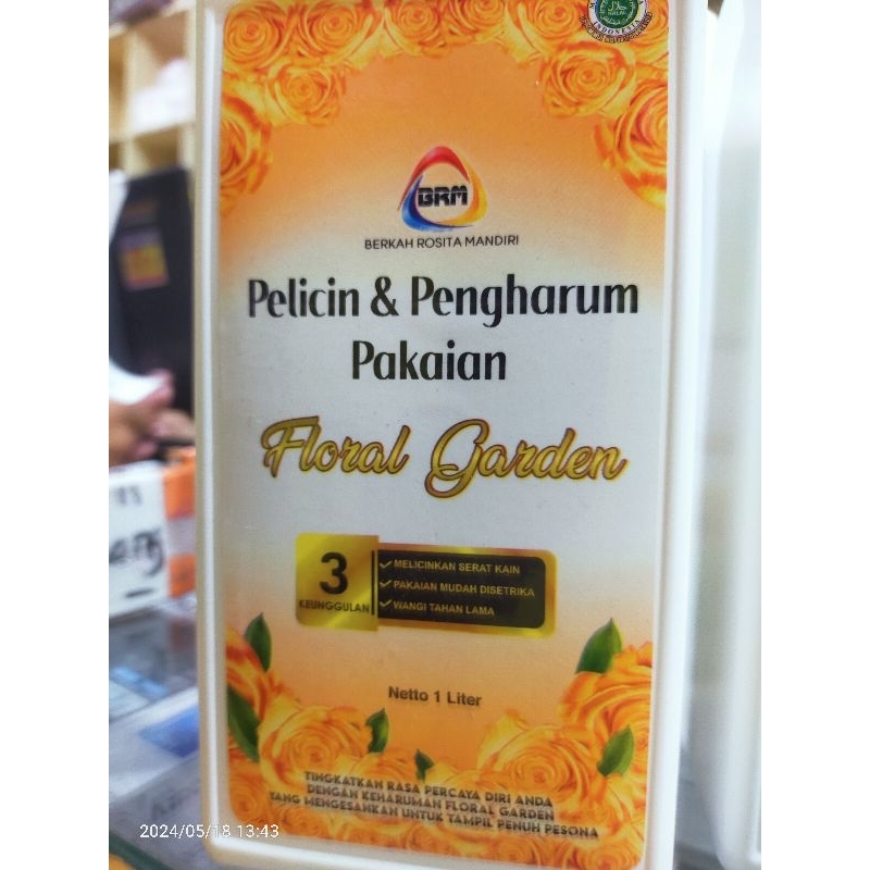 BRM pewangi dan pelicin pakaian