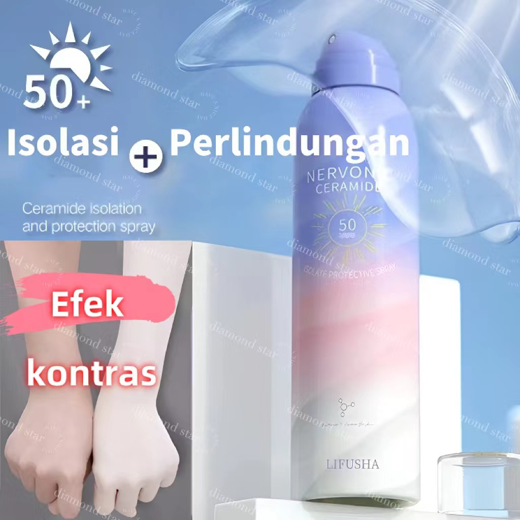 【LIFUSHA 】Sunscreen Whitening Spray Pemutih Kulit - Moizturizing Whitening Spray/ Sunscreen Pelembab