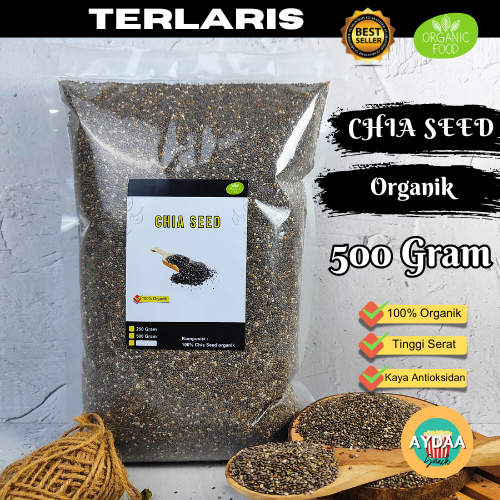 

Chia Seed Organic 500 Gram Premium Mexico Diet Natural Kualitas Terbaik