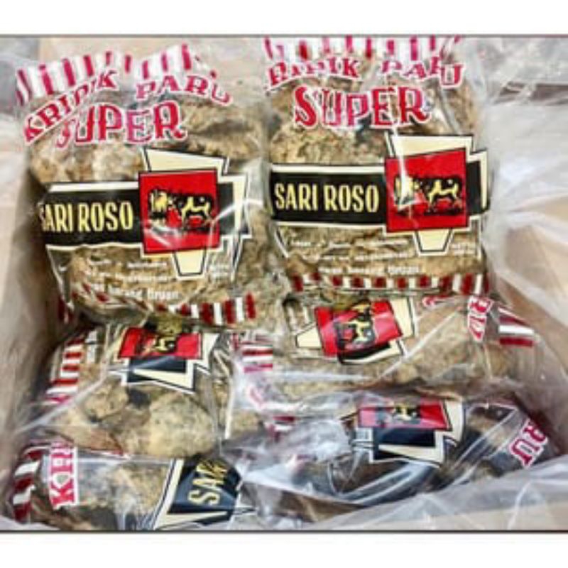 

Keripik Paru Sapi Super Sari Rosi Cap Burung Kemasan 250gr