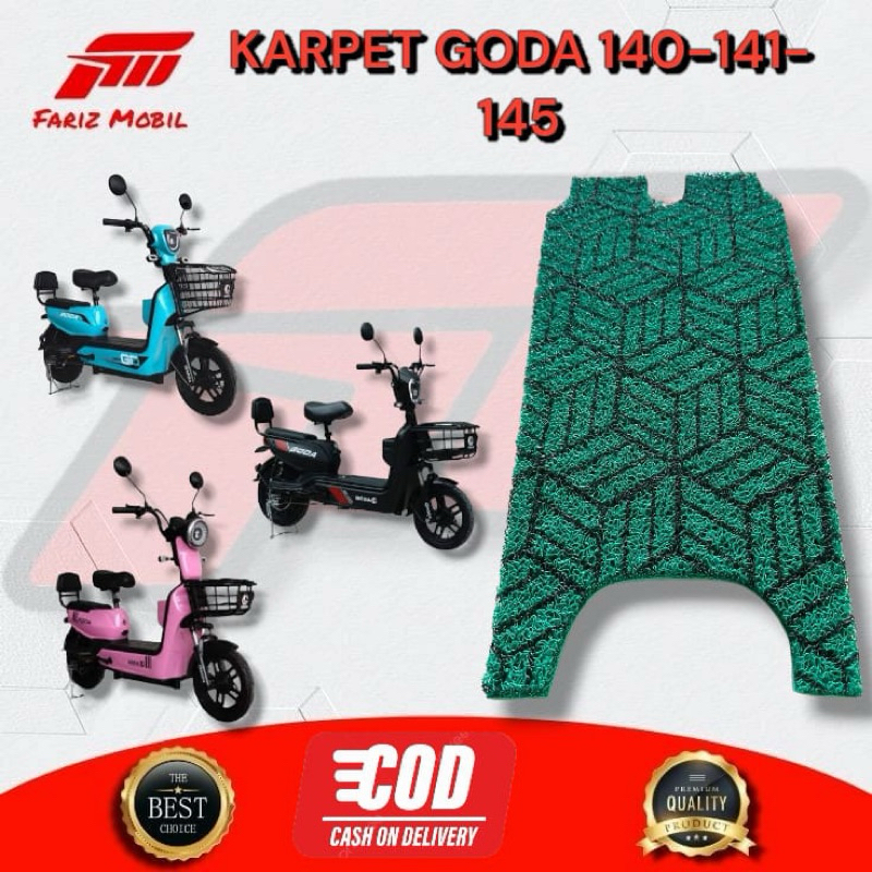 Alas kaki Karpet sepeda motor listrik GODA 140 141 145