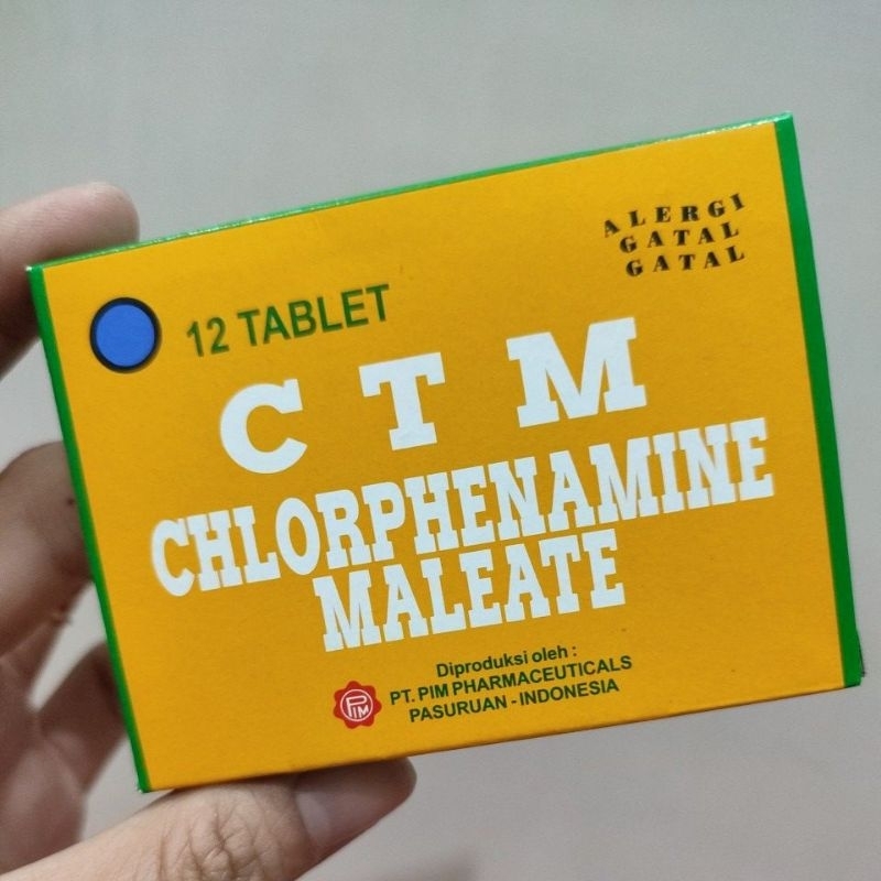 CTM ceteme strip 12 tablet anti alergi gatal