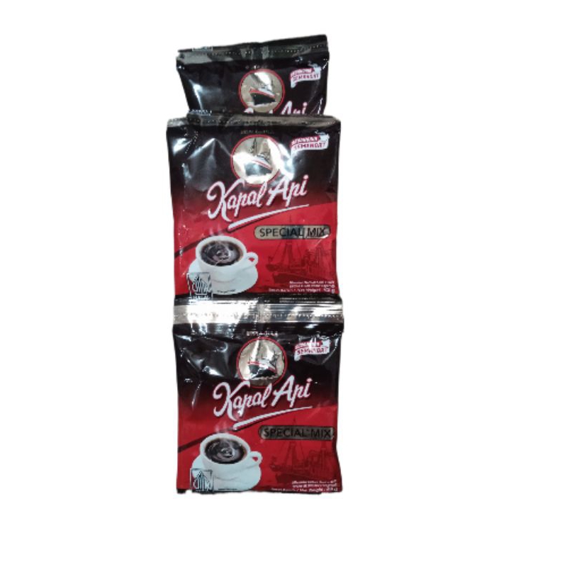 

Kapal Api Special Mix Kopi + Gula 23g 1 Rcg Isi 10