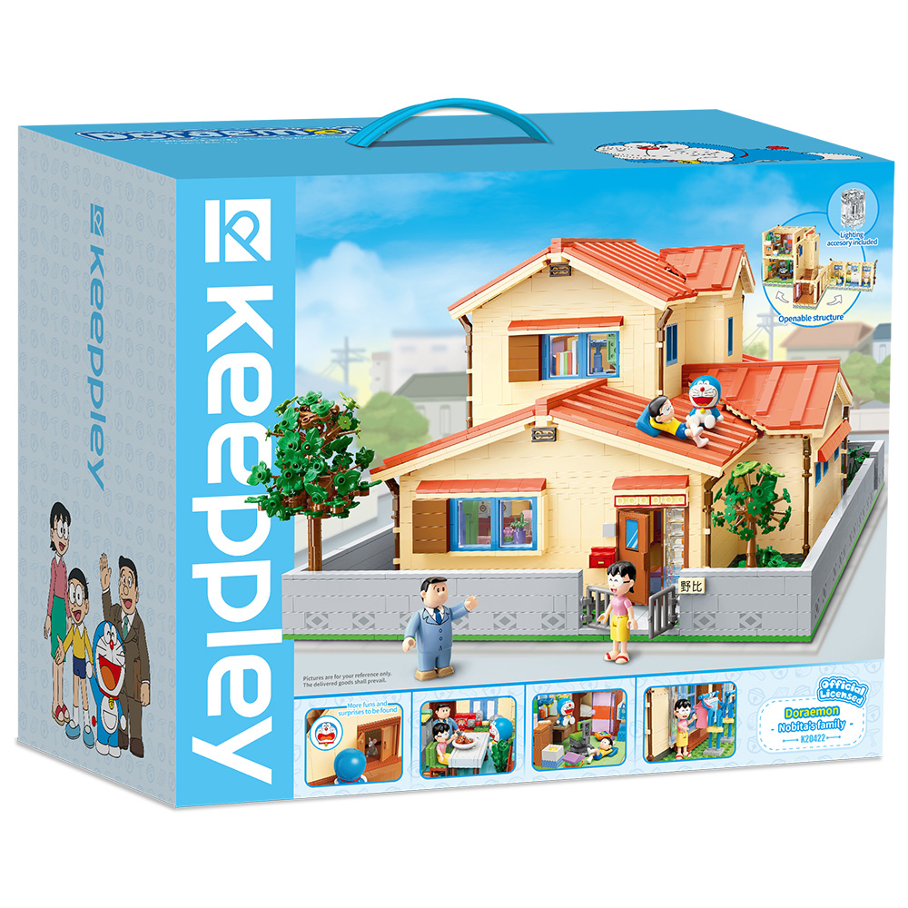 KEEPPLEY DORAEMON NOBITA HOUSE - MAINAN LEGO BUILDING BLOCK RUMAH