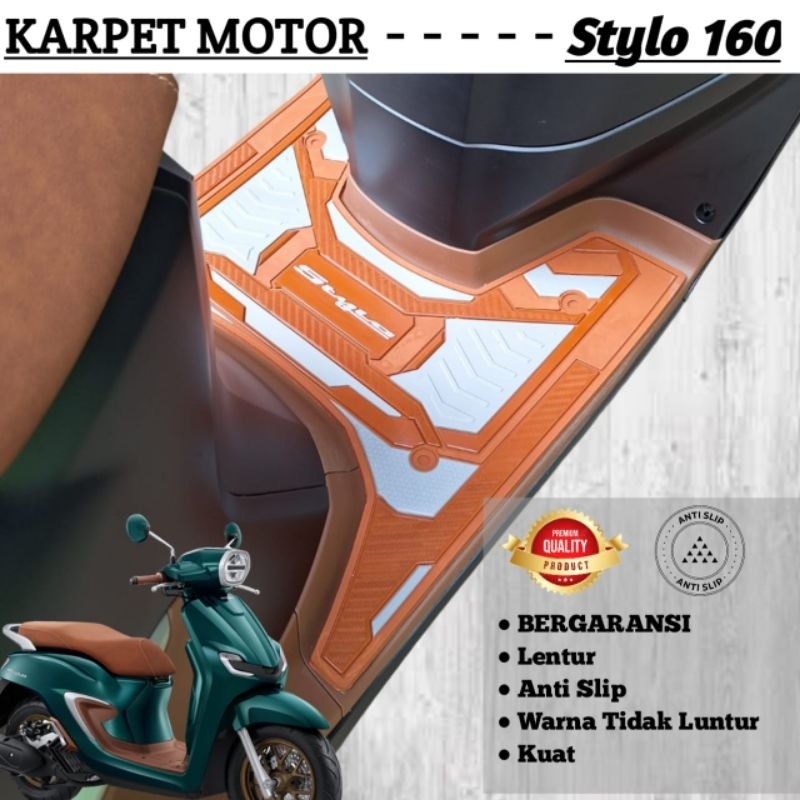 Karpet Motor Honda STYLO 160 Alas Kaki STYLO 160 Rubber Premium