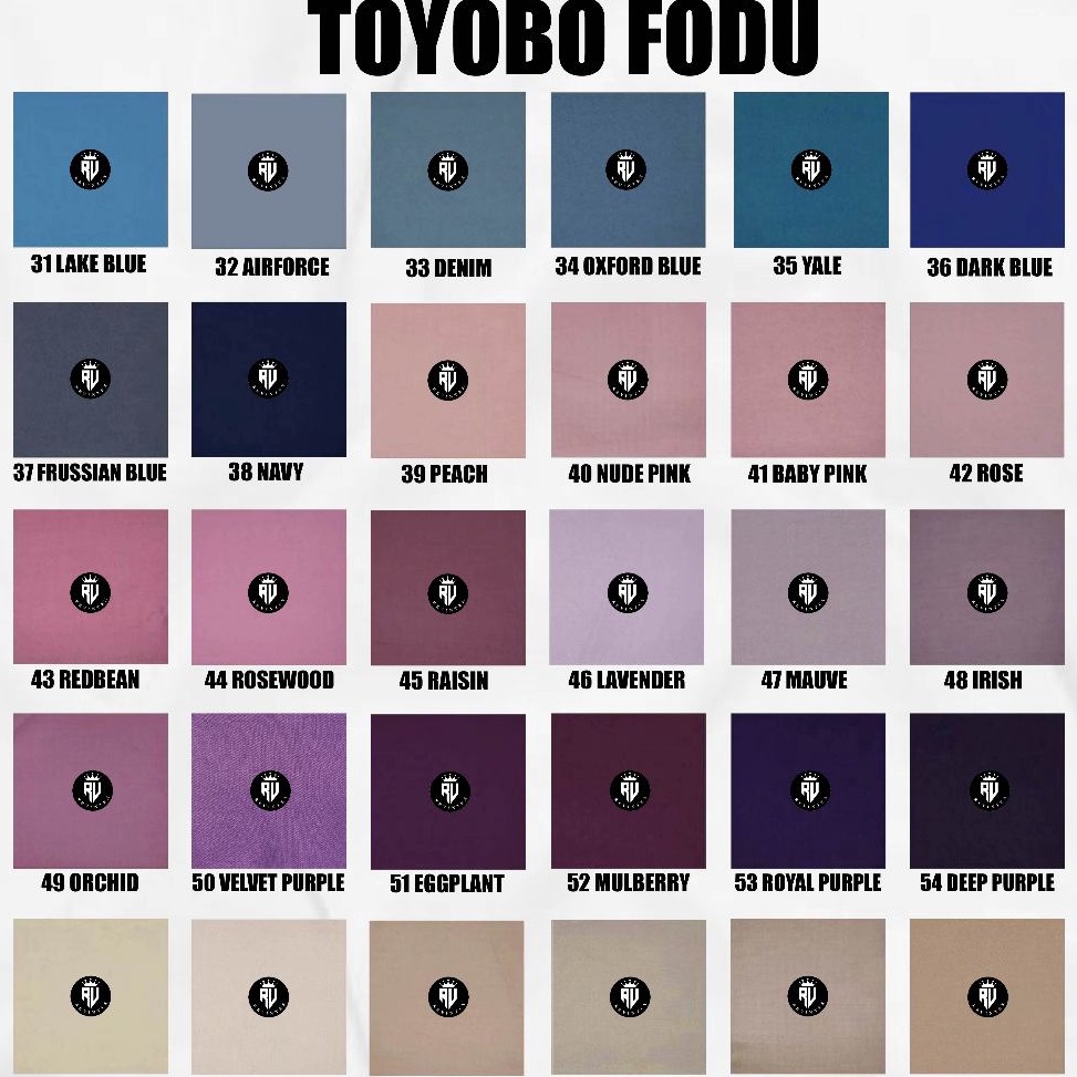 Produk trendy Kain Toyobo Fodu IMPORT PREMIUM Grade A  REVINTEX BANDUNG