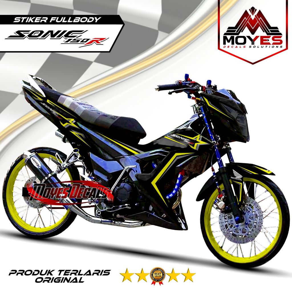 TERMURAH-- Stiker Decal Motor Sonic 150R Fullbody Stiker Fullbody Honda Sonic Variasi Full Body