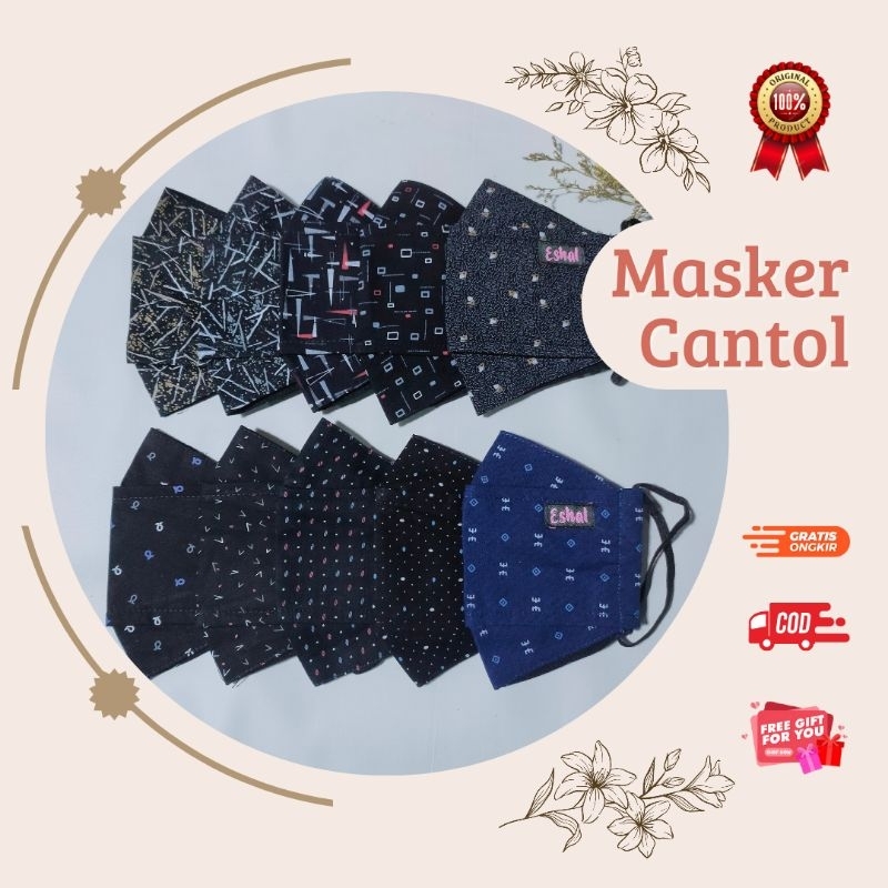 ✨MASKER 3D CANTOL 2 LAPIS || MASKER KAIN BY ESHAL