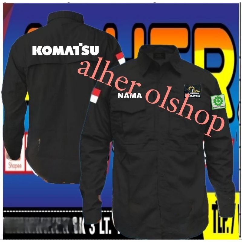 Kemeja tactical Komatsu baju tactical Komatsu seragam tactical Komatsu Pdl Komatsu baju kerja Komats