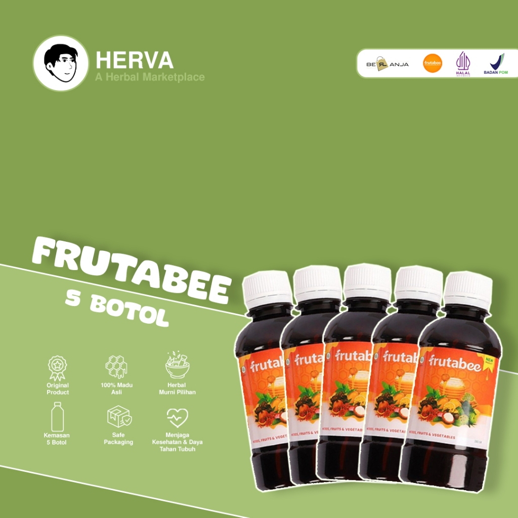 

Berlanja Frutabee Sarang Madu Asli 100% Murni Kemasan 5Botol | Madu Suplemen Makanan | Vitamin Daya Tahan Tubuh | Vitabumin Original Nafsu Makan Anak | Madu Herbal | Gutamin Original | Madu Multiflora | Untuk Menjaga Kesehatan dan Meningkatkan Kecerdasan