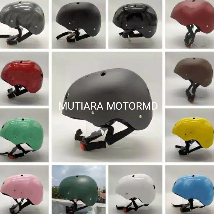 Promo Merakyat  HELM SEPEDA DEWASA POLOS SEPEDA LIPAT BMX MODEL BATOK HELM MURAH