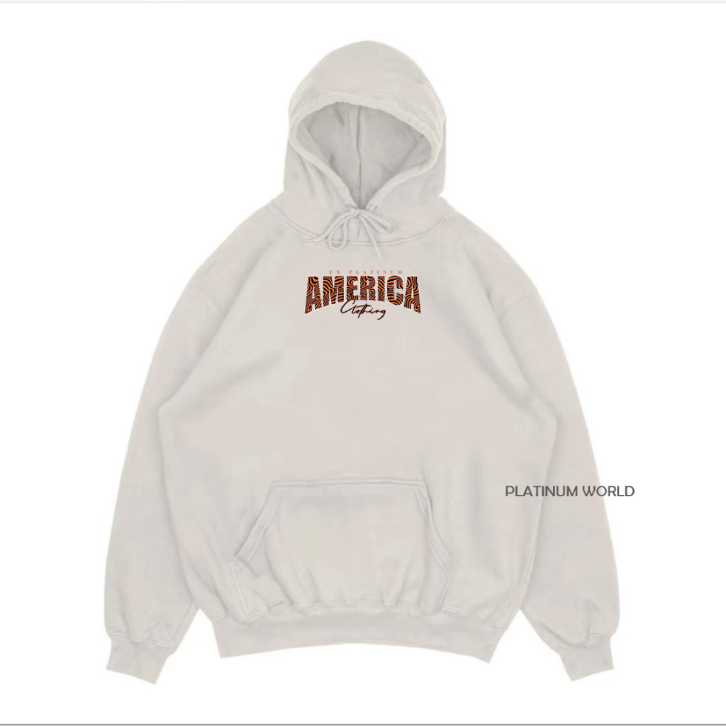 PLATINUM WORLD Hoodie Jaket Distro AMC Unisex Pria - Wanita Ukuran Jumbo M - XXL Fleece Premium Qual