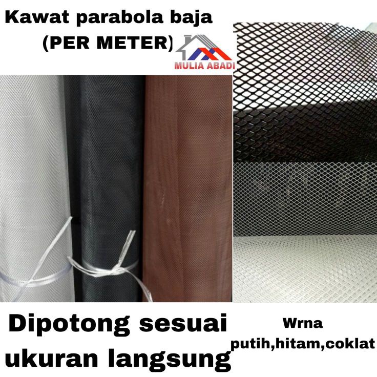 Terbaru per meter kawat baja nyamuk anti tikus dan nyamuk kawat parabola baja