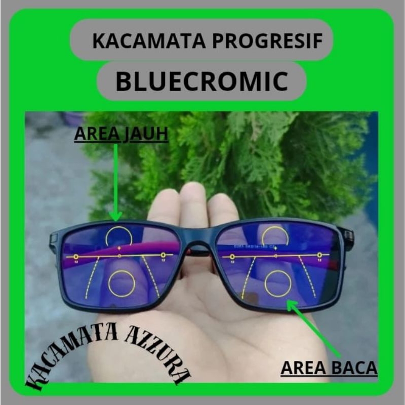KACAMATA PROGRESIF BLUECROMIC PRIA FRAME SPORTY PREMIUM QUALITY