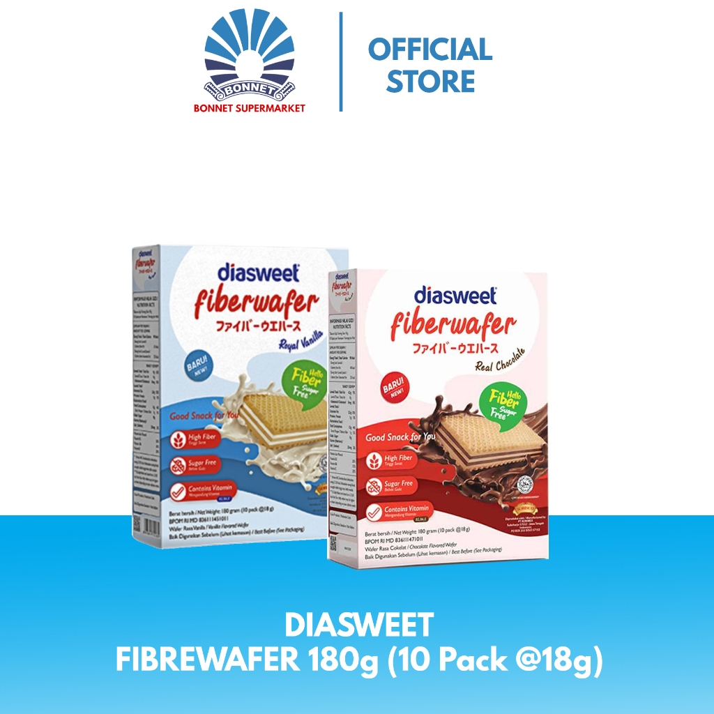 

Diasweet Fiberwafer 180g (10 Pack @18g) 8998694310258