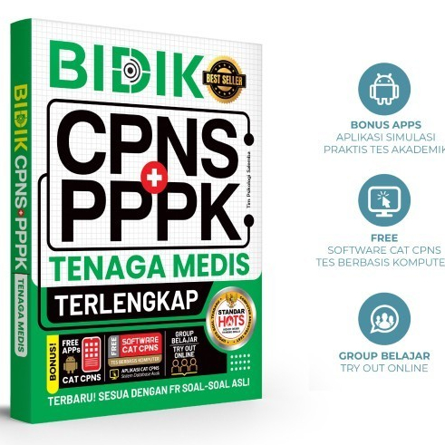 BUKU CPNS TENAGA MEDIS BIDIK CPNS PPPK TENAGA Medis 2023 - 2024 FR