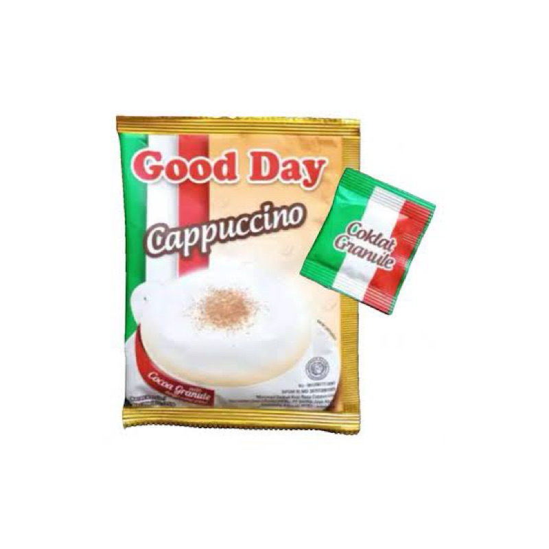 

KOPI GOOD DAY CAPPUCINO 1 RENTENG ISI 10 SACHET 25 GRAM