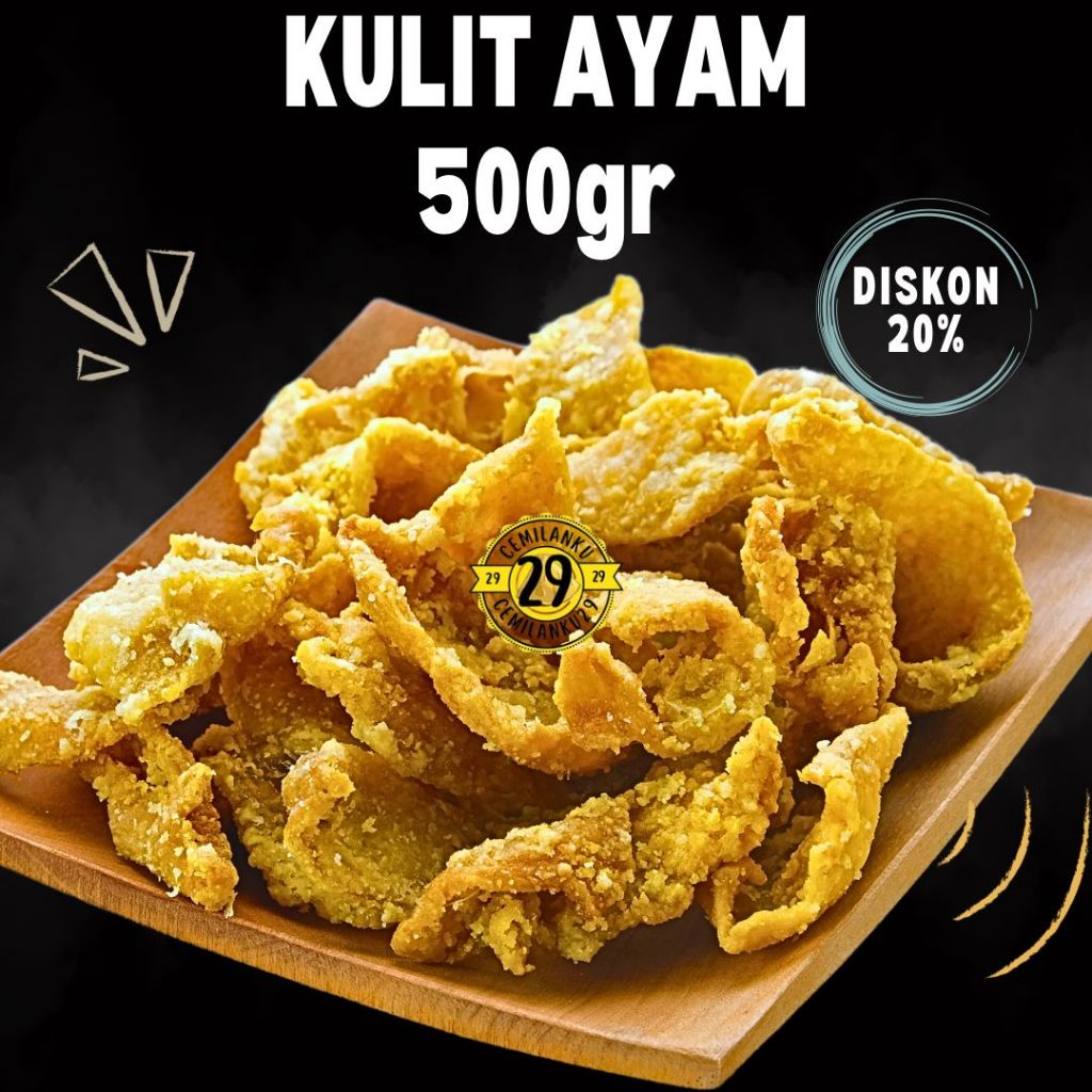 

Keripik Kulit Ayam Crispy Kilioan 500gr