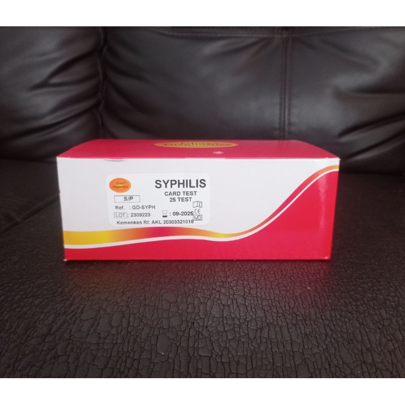 Rapid test VDRL Syphilis TP SYPILIS - sifilis test card - test syphilis 25 test glory