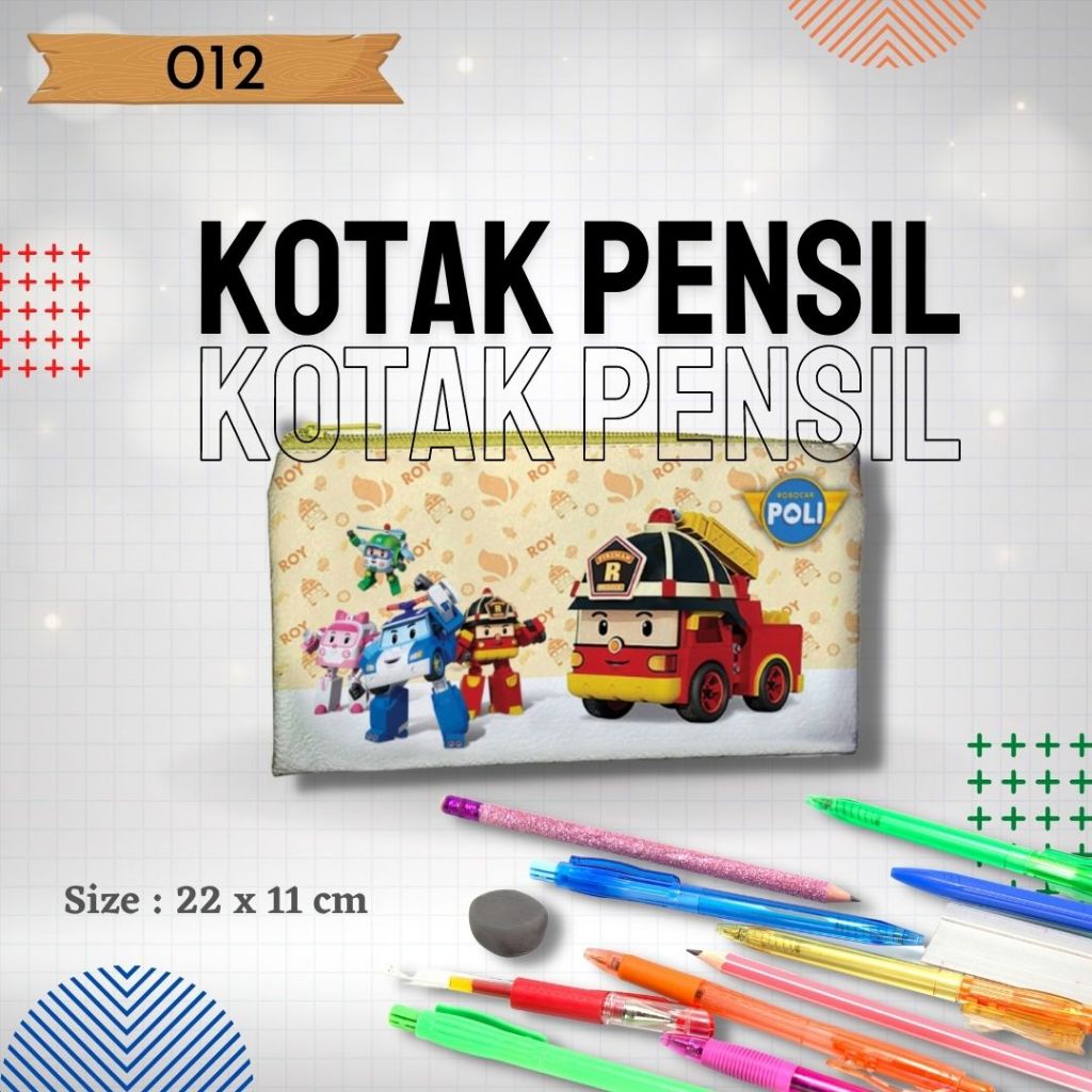 

Tempat Pensil 012 gambar kartun, Robocar Poli, Tempat Pensil Karakter