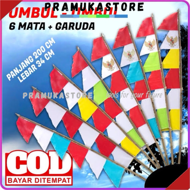 Bijian bendera UMBUL UMBUL / Bendera umbul umbul / bendera Indonesia / bendera agustusan