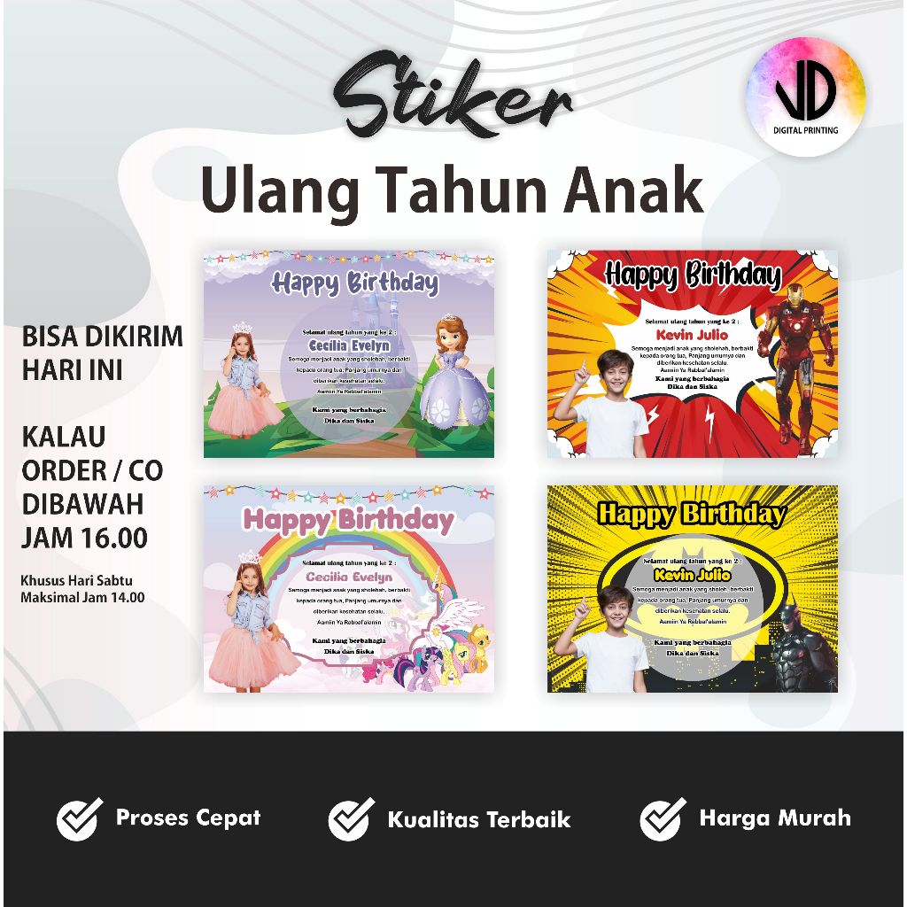 

Stiker Ulang Tahun Anak Label Nasi Kotak (Bisa Request kata-kata)