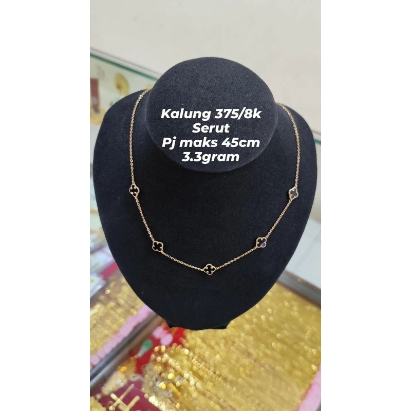 KALUNG EMAS 375/8K KALUNG LIONTIN SET EMAS ASLI KALUNG LIONTIN SET EMAS MUDA KALUNG EMAS MUEAH KALUN