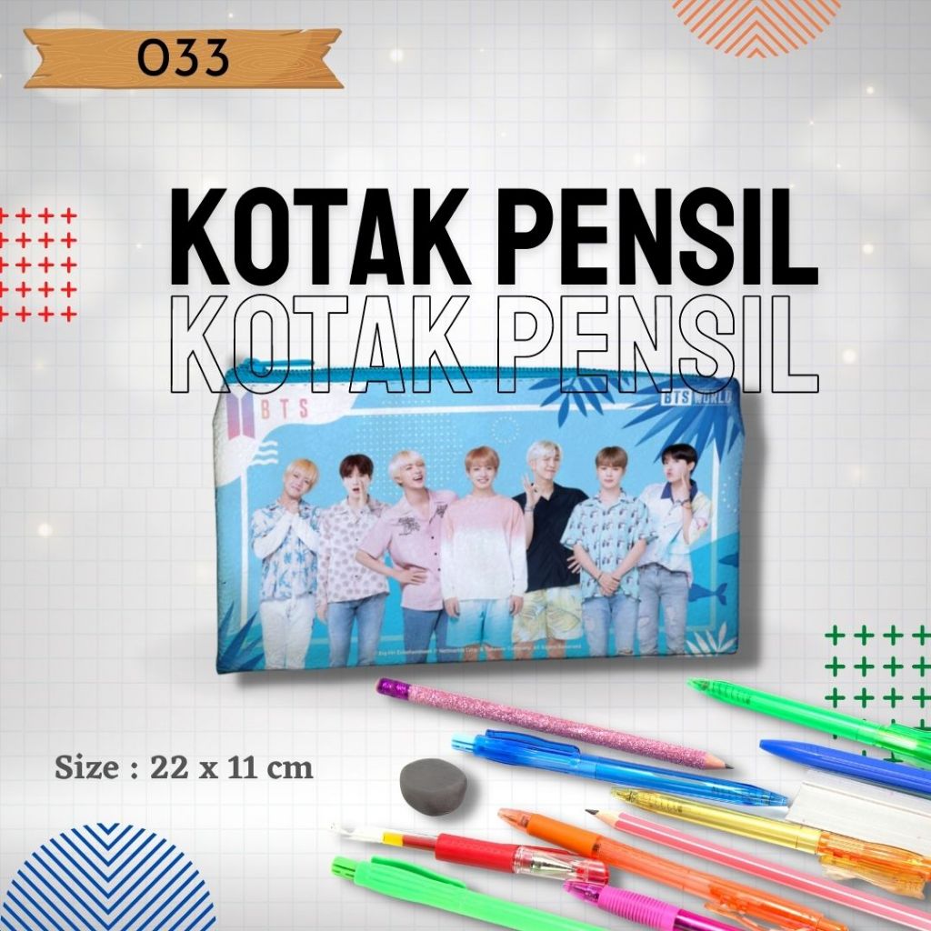 

Tempat Pensil 033 gambar BTS, Tempat Pensil Karakter
