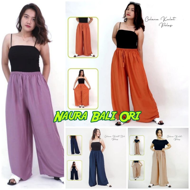 Celana Kulot Polos - Celana Rayon - Celana Bali