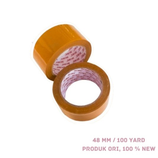 

LAKBAN COKLAT 48 MM 80 YARD STRIP MERAH HORE