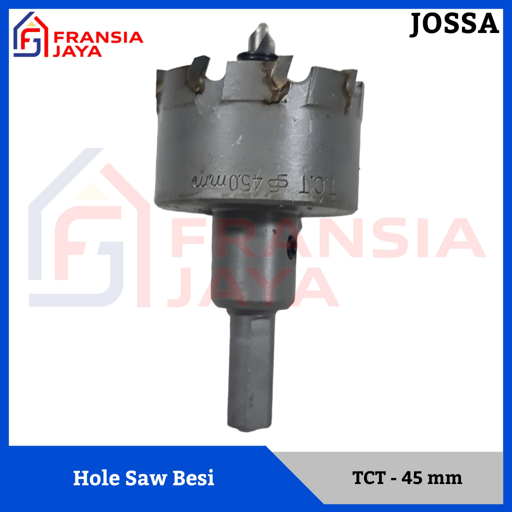 Hole Saw Holesaw Mata Bor Matabor Besi TCT 45 mm 45mm Jossa