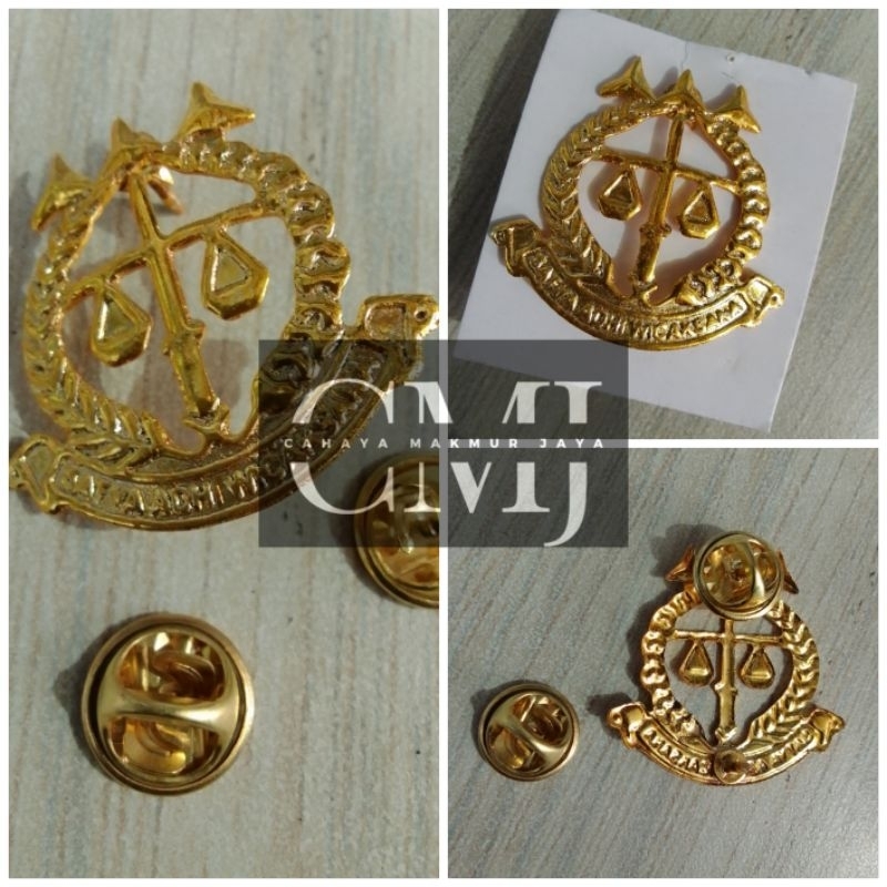 Emblem Topi Mut Jaksa kaleng - Emblem Topi mut jaksa