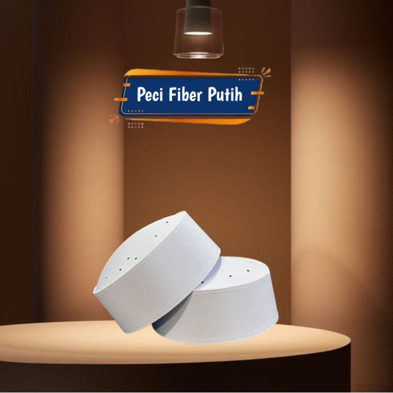 Peci Putih Polos | Peci Putih Fiber | Peci Santri