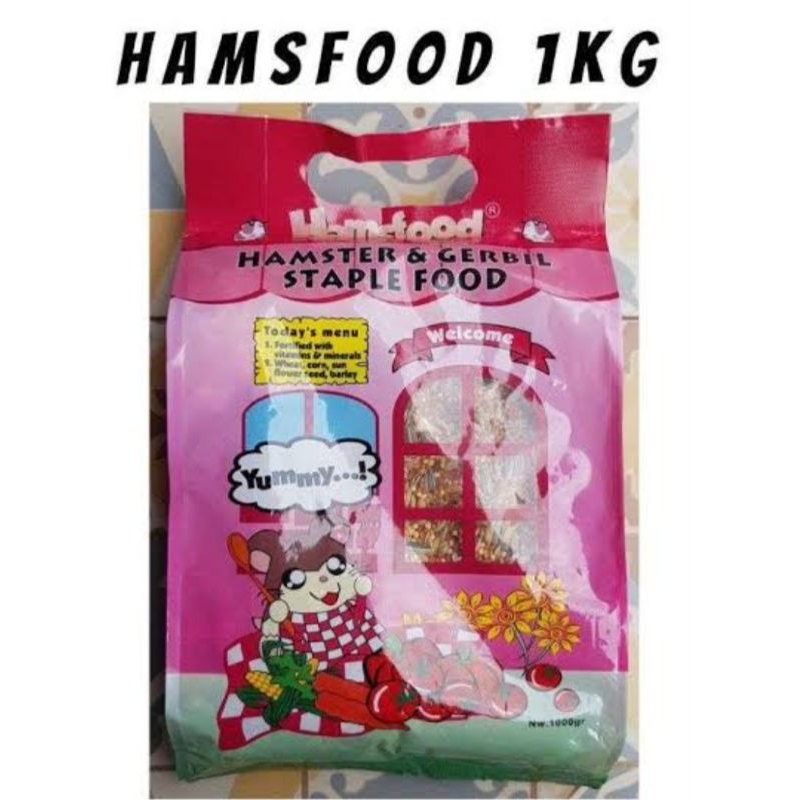 Makanan Hamster Gerbil Hamsfood 1000gr | Hamsfood 1kg