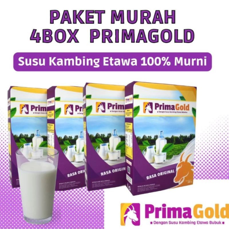 

Paket Murah 4 Box | Susu Kambing Etawa Prima Gold Original