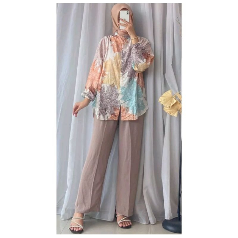 Setelan Wanita Set Terbaru 2025 Onset Wanita Satu Stel Setcel Ibuibu Muslimah Kekinian Wanset Peremp