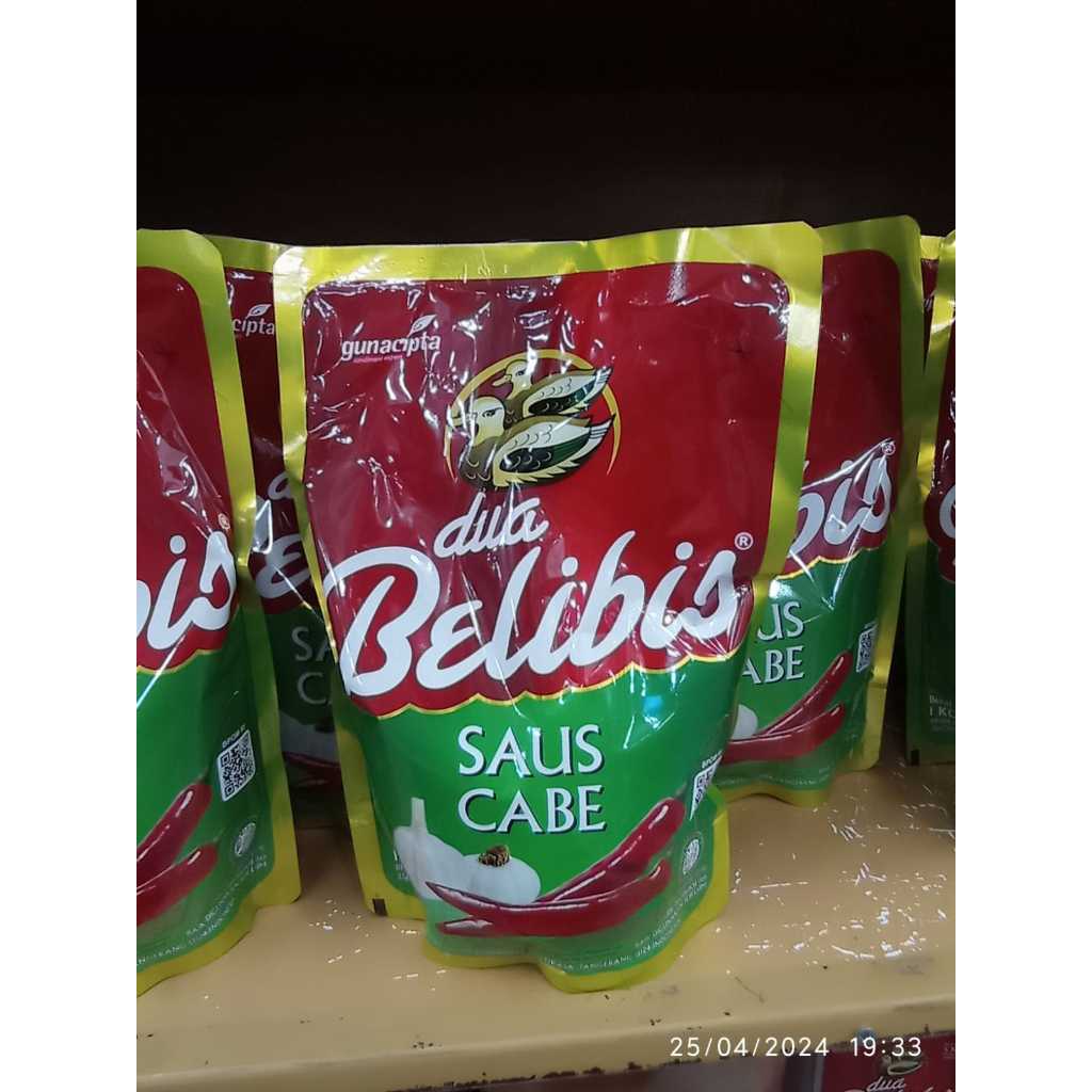 

DUA BELIBIS SAUS CABE POUCH 1KG - PREMIUM SAUS NYA KENTAL