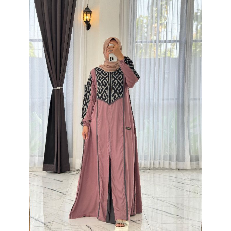 Dress etnik dusty/Anjani terbaru/ORI anjani