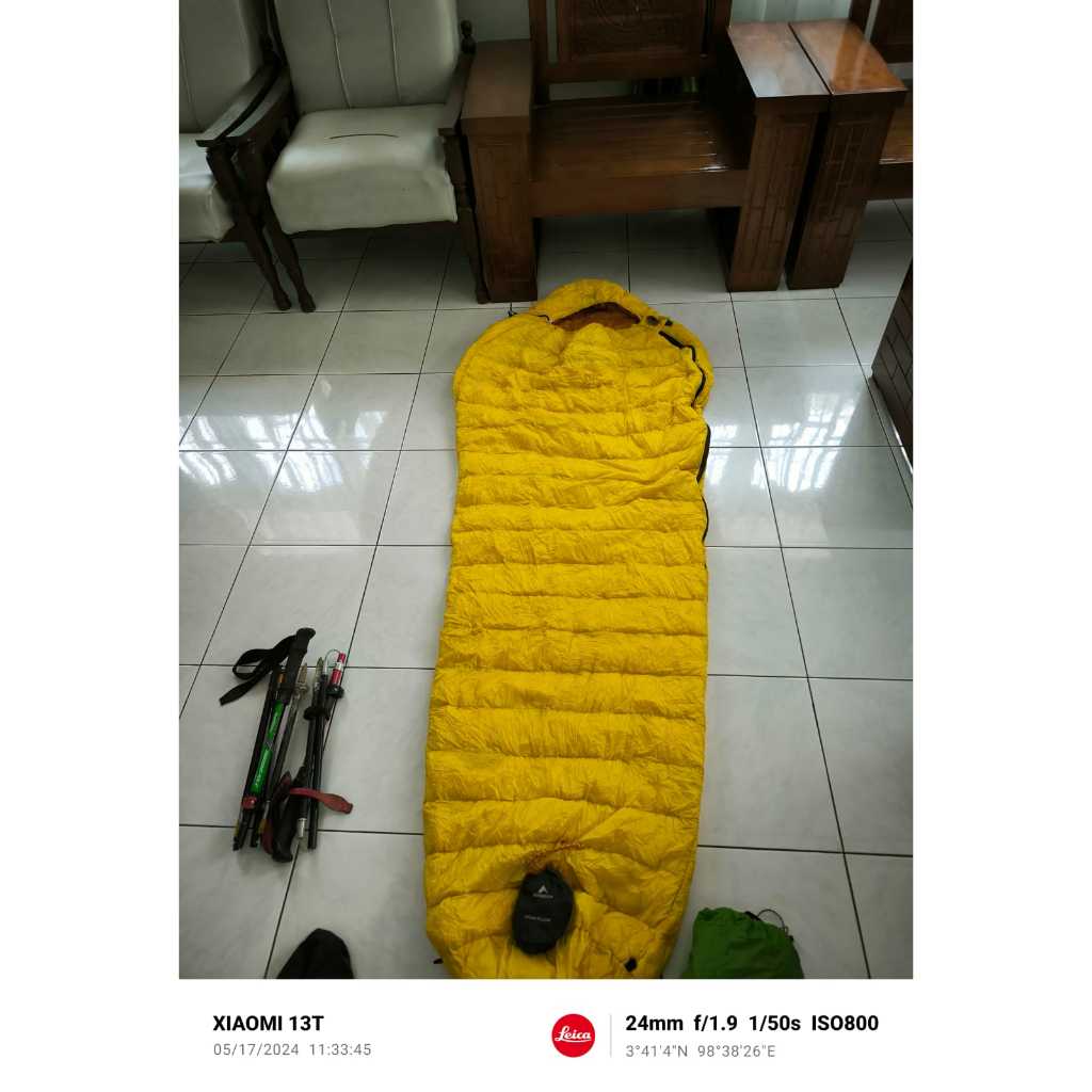 sleeping bag bulu angsa Full mummy inner khatmadu dan tas azlite 30L