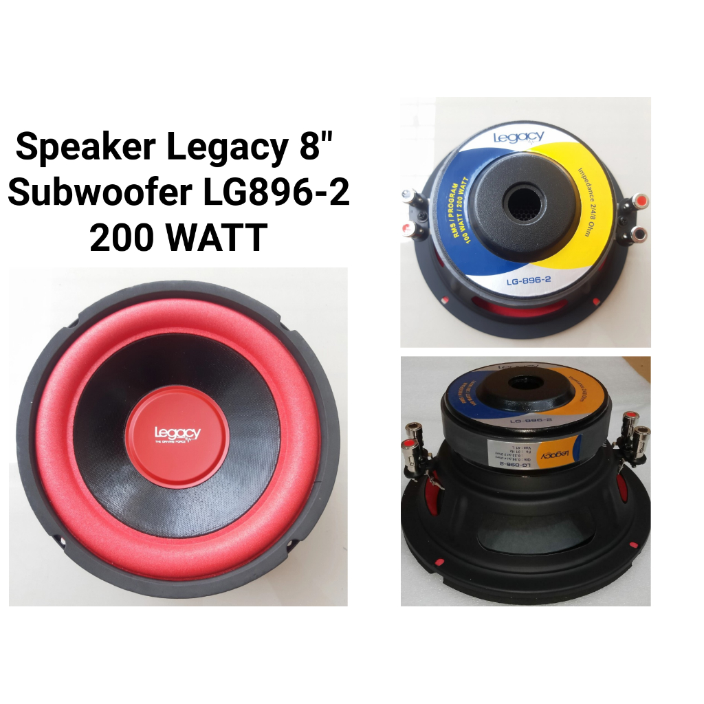 LEGACY Speaker Subwoofer 8 Inch Legacy LG 896-2 Speaker Legacy 8" LG8962 Speaker 8" Legacy LG 896-2