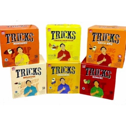

Klasik TRICKS POTATO SNACK 1 BOX ISI 1 PCS