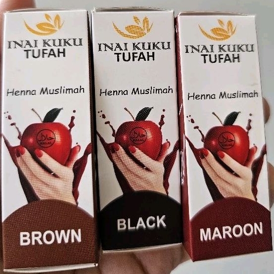 INAI KUKU TUFAH - INAKU HENA KUKU - HENNA KUKU- INAI KUKU TUFAH - HENNA MUSLIMAH - HENNA AWET - PACA