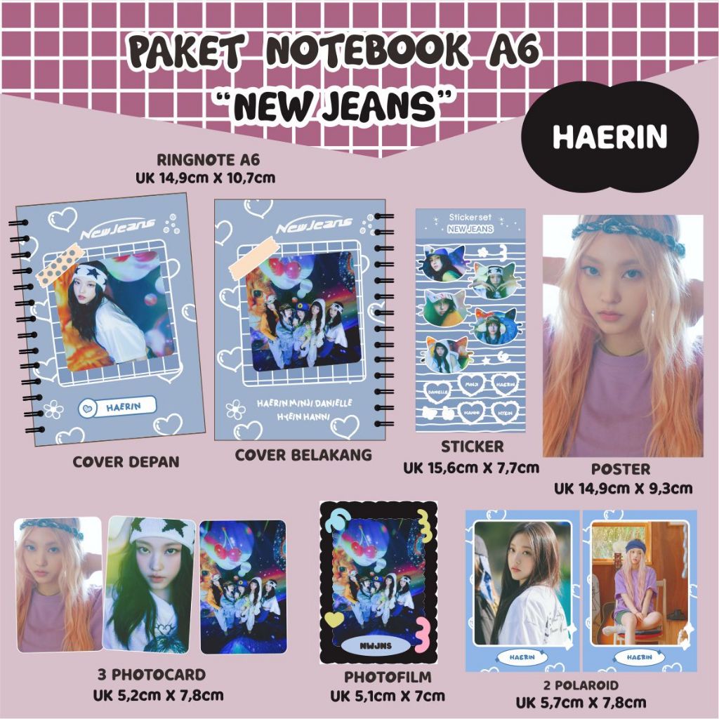 

PAKET HEMAT NOTEBOOK A6 NEW JEANS - SUPERNATURAL