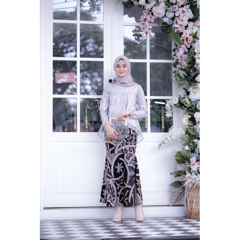 Set Kebaya Caliana by Kebaya Aksara Jogja | Kebaya Wisuda Modern Remaja | Kebaya Kondangan Wanita Mo