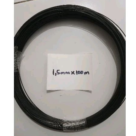 jeruji Ruji fiber import hitam 1.5mm x 100meter | jeruji fiber kandang 1 5 x 100m