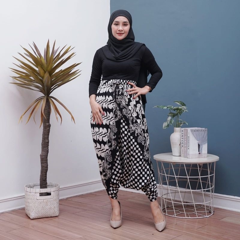 ROK CELANA BATIK YOGA HAREM BATIK CAP KAIN PARIS