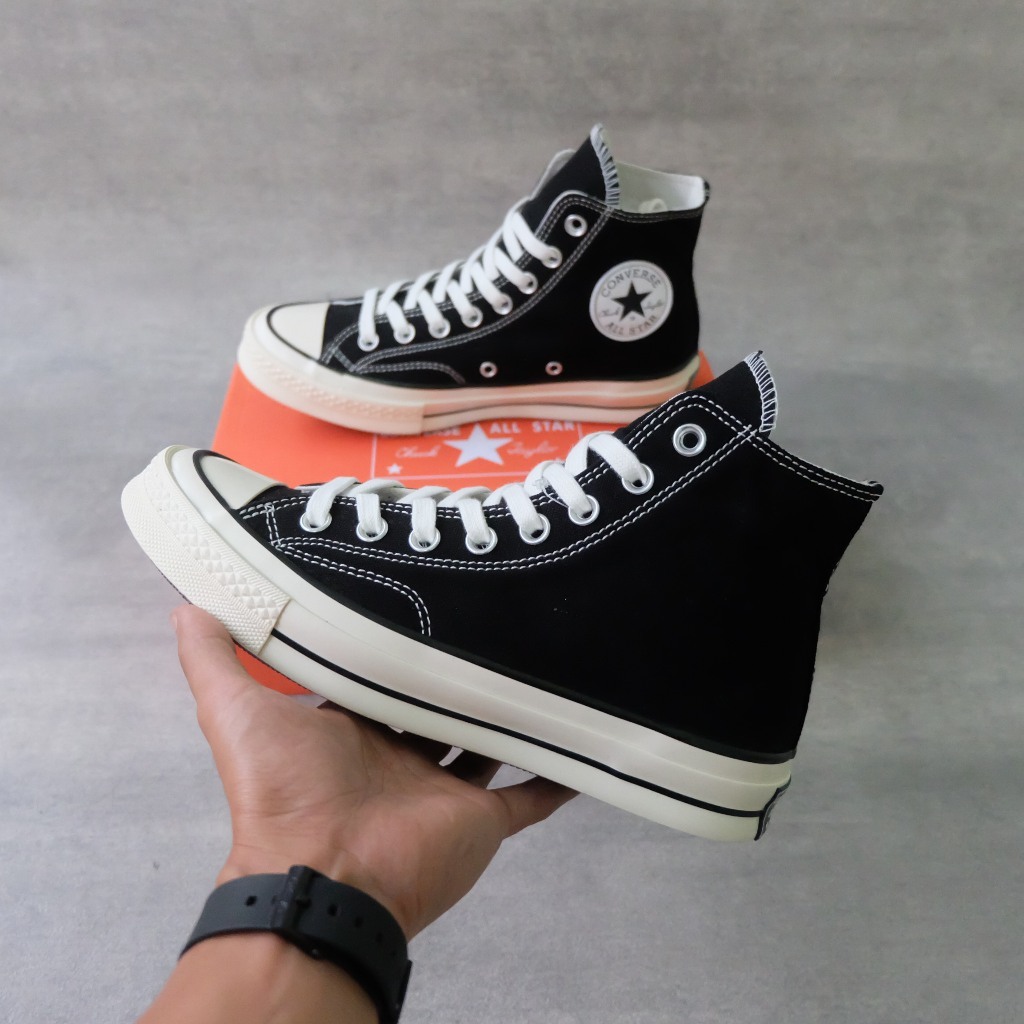 Sepatu Converse All Star Original 100% Import Sepatu Sekolah High Putih Hitam Pria Wanita Casual