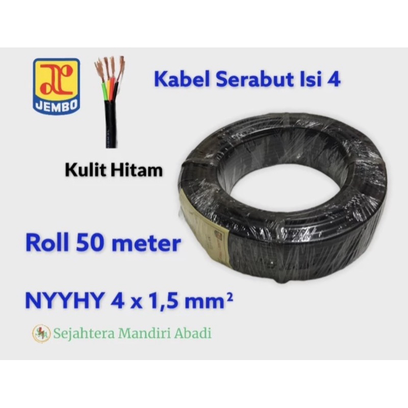 Kabel NYYHY 4x1,5 mm Jembo @50m