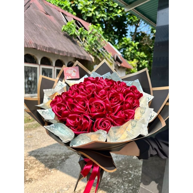 

buket pita satin